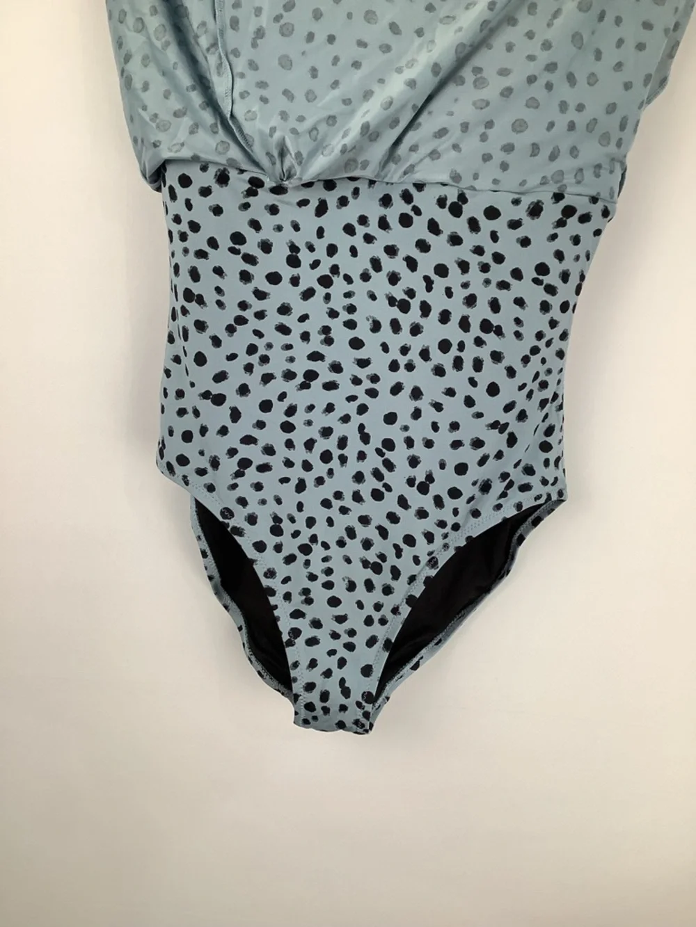 Garnet Hill Boheme Polka Dot Swim Dress One Piece Swimsuit‎ womens size 10